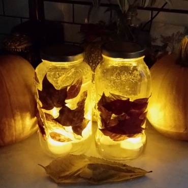 One Easy Autumn Craft, Two Stunning Lighting Styles: Warm Fall Glow vs. Crisp Winter Lanterns
